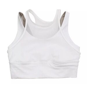 Lululemon Cream High Neck Sports Bra